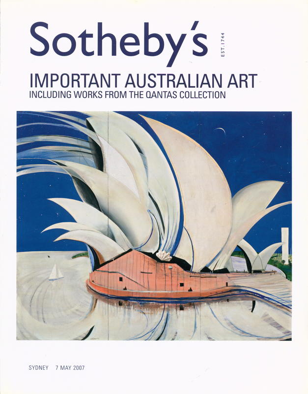 Important Australian art : including works from the Qantas Collection : Sydney, Monday 7 May 2007 at 6.30 pm cover