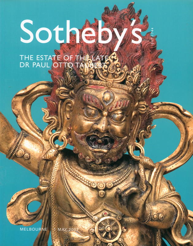 The Estate of the late Dr Paul Otto Taubert : Melbourne Tuesday May 1, 2007 at 6.30 pm cover