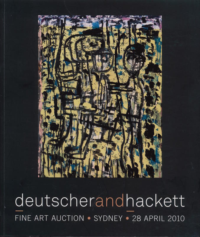 Fine art auction, Sydney, 28 April 2010 : important Australian and international works of art / Deutscher and Hackett cover
