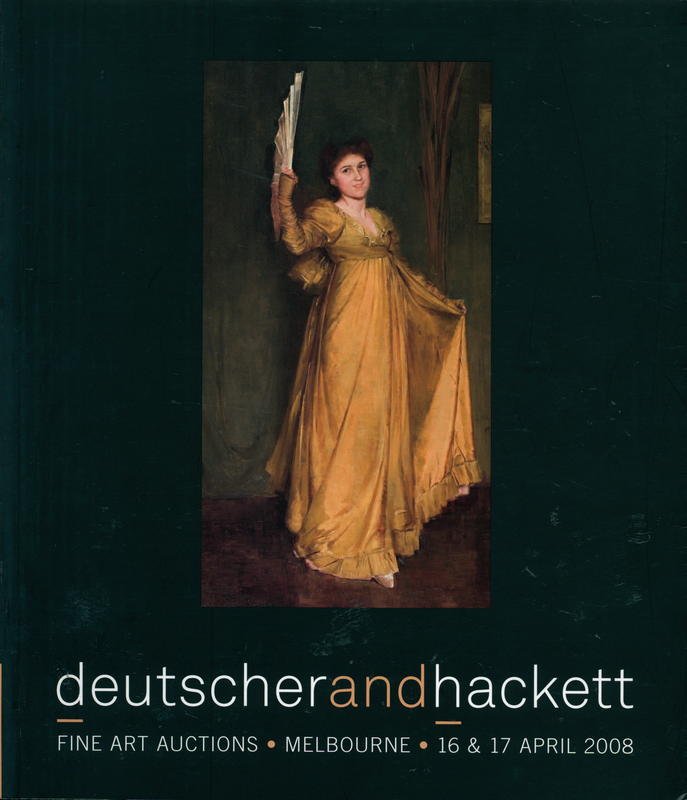 100 important works of art : Australian and international fine art : Melbourne, 16 & 17 April 2008 / Deutscher and Hackett cover