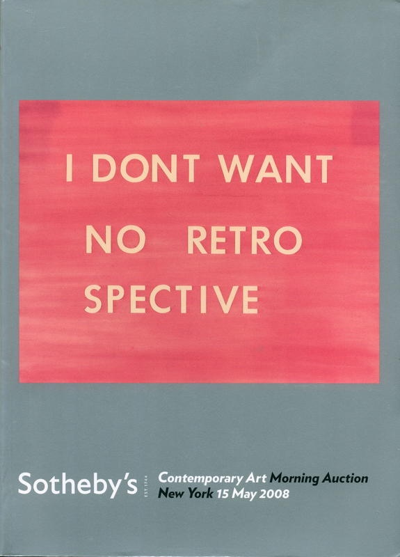 Contemporary art : morning auction : New York, Thursday 15 May 2008 at 10 am cover