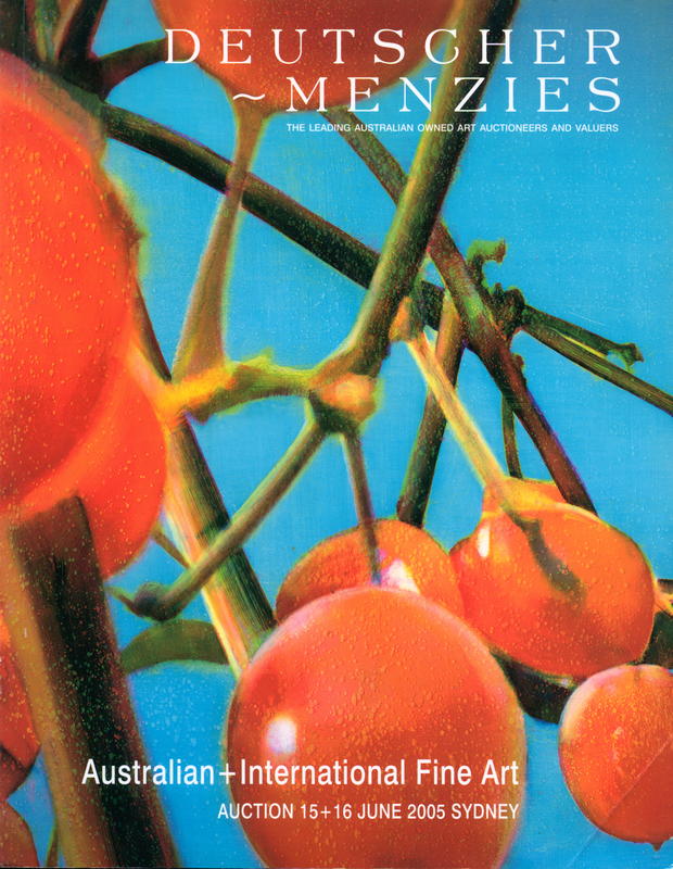 Australian and international fine art : auction, session one, Wednesday 15 June, [2005]; session two, Thursday 16 June, [2005], Sydney / Deutscher-Menzies cover