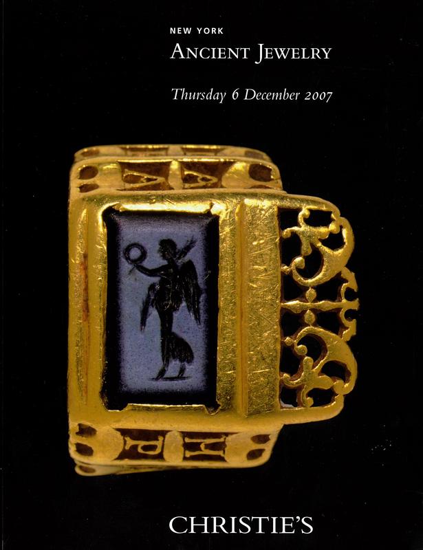 Ancient Jewelry : Thursday 6 December 2007 / Christie's cover