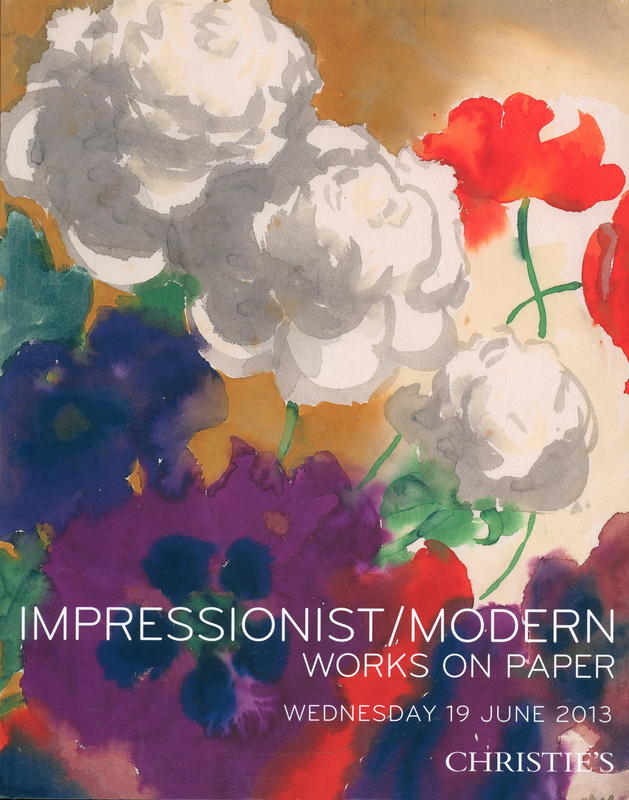Impressionist and modern works on paper : Wednesday 19 June 2013 cover