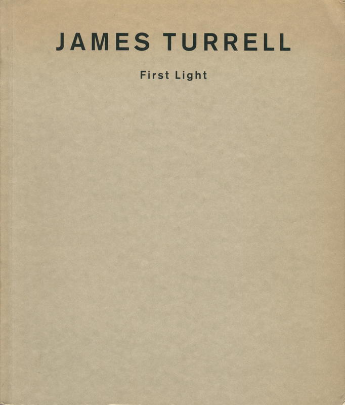 James Turrell : first light cover