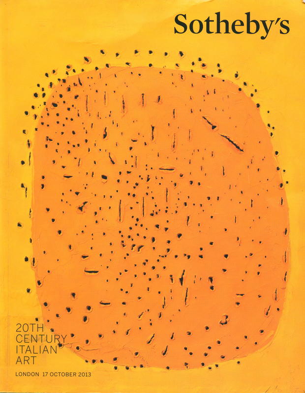 20th Century Italian art : auction in London, 17 October 2013, 6.30pm cover
