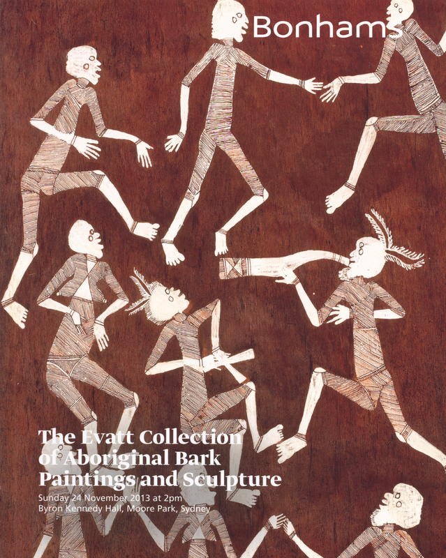 The Evatt Collection of Aboriginal bark paintings and sculpture : Sunday 24 November 2013 cover
