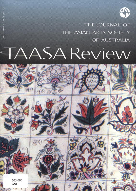 TAASA review : the journal of the Asian Arts Society of Australia cover