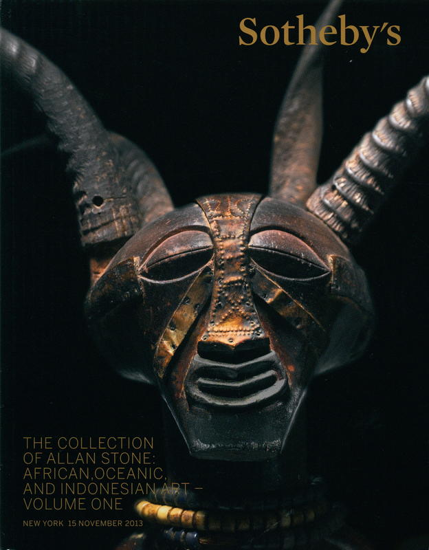 The Collection of Allan Stone : African, Oceanic and Indonesian art : volume one : auction in New York, 15 November 2013, 2.00pm cover
