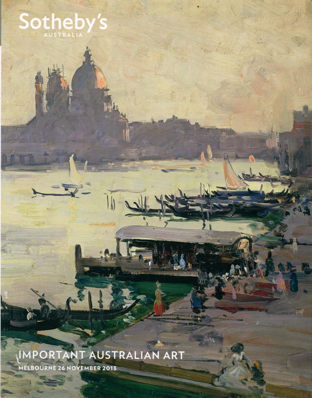 Important Australian art : including property from the Estate of the late Dr. Jan Altmann : auction in Melbourne, Tuesday 26 November 2013, 6.30 pm cover