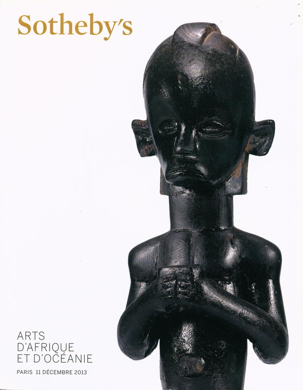 Arts d'Afrique et d'Oceanie : vente a Paris, 11 December 2013 cover