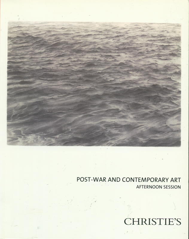 Post-war and contemporary art : afternoon session : Wednesday, 13 November 2013 cover