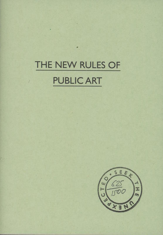 The new rules of public art / Situations cover