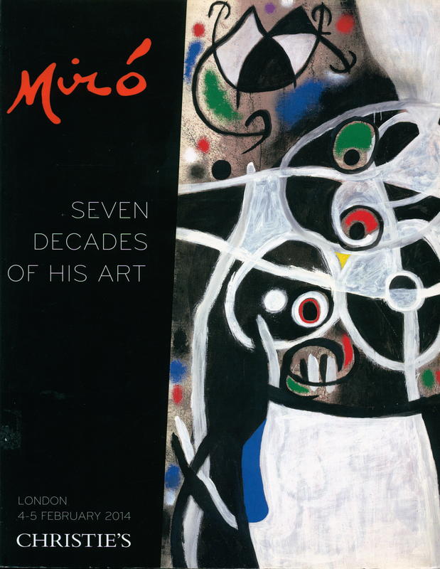 Miro : seven decades of his art : property sold by decision of the Portuguese Republic cover