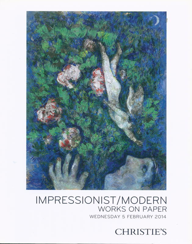 Impressionist / modern : works on paper : Wednesday 5 February 2014 cover