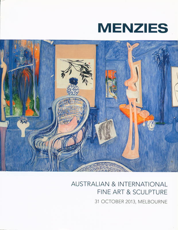 Australian and international fine art and sculpture : lots 1-103 : [auction Thursday 31 October 2013] / Menzies cover