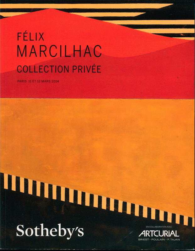 Felix Marcilhac collection privee : vente a paris : 11 et 12 Mars 2014 cover
