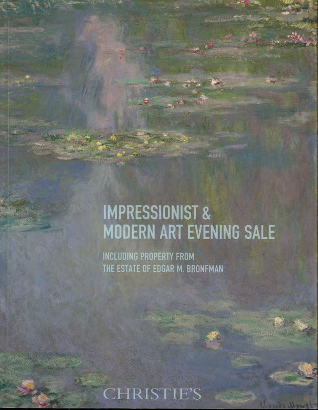 Impressionist and modern art evening sale : including property from the estate of Edgar M. Bronfman : Tuesday 6 May 2014 cover