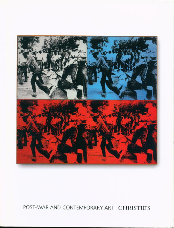 Post-war and contemporary art : evening sale : Tuesday 13 May 2014 cover