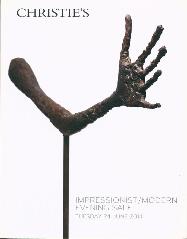 Impressionist/modern evening sale : Tuesday 24 June 2014 cover