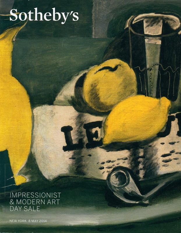 Impressionist and modern art day sale : auction in New York, 8 May 2014 cover