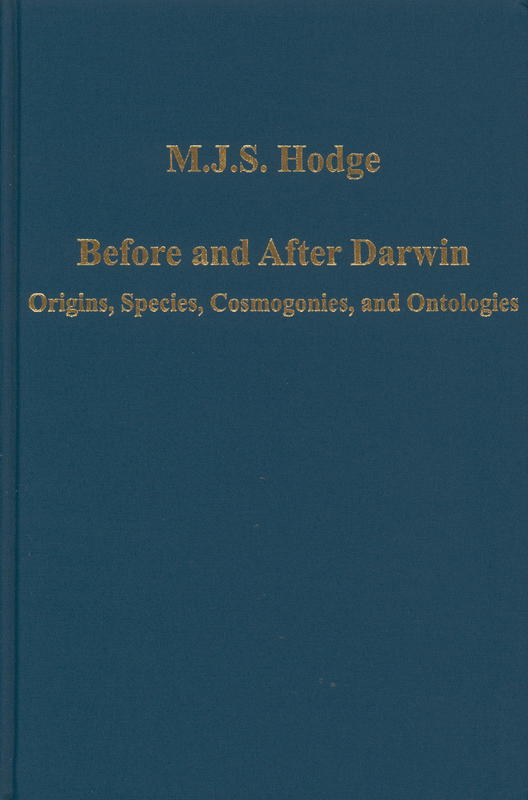 Before and after Darwin : origins, species, cosmogonies, and ontologies cover