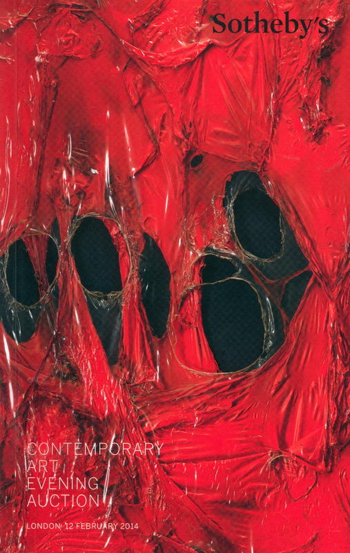 Contemporary art evening auction : auction in London, 12 February 2014, 7 pm cover