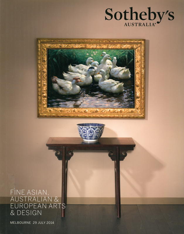Fine Asian, Australian and European arts and design : including property from Barbara Tucker, Melbourne, The Estate of the late Alexander Slutzkin, Sydney, the Fisken Family, Lal Lal, Victoria cover
