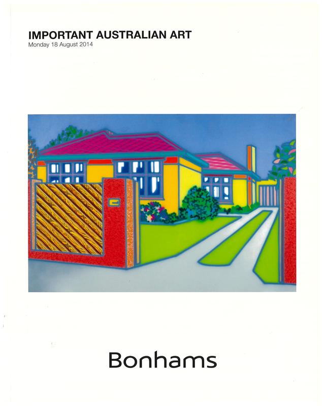 Important Australian art : Monday 18 August 2014 at 6.30pm, Como House, South Yarra, Melbourne cover