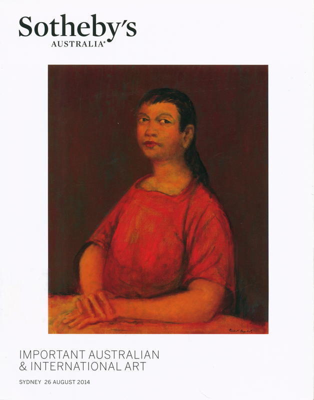 Important Australian and international art : auction in Sydney, 26 August 2014 cover