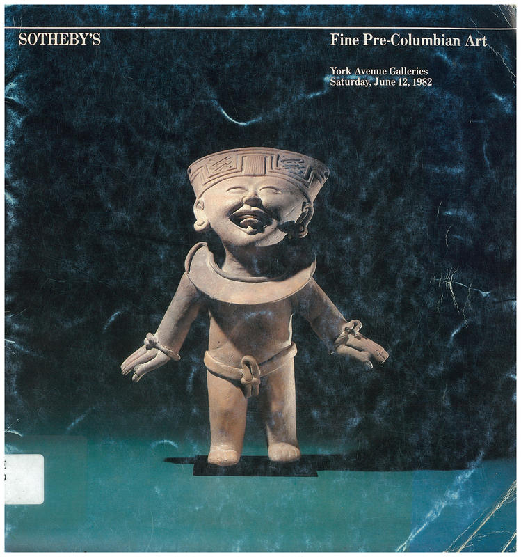 Fine pre-Columbian art : auction at Sotheby's York Avenue Galleries, Saturday, June 12, 1982 at 10:15 a.m. and 2 p.m. / Sotheby Parke Bernet Inc. cover