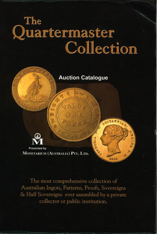 The Quartermaster Collection : auction catalogue, 4th of June, 2009, Sydney Mint Auditorium cover