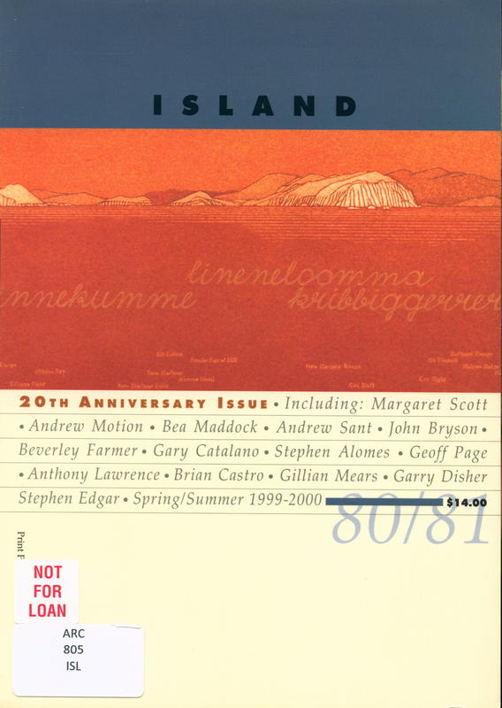 Island : issue no. 80/81, Spring/Summer 1999-2000 cover