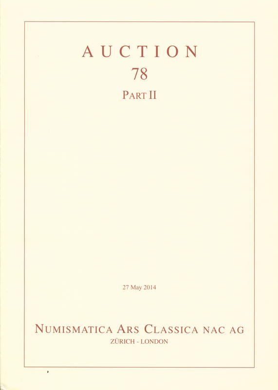Auction 78 - II : Greek, Roman and Byzantine coins cover