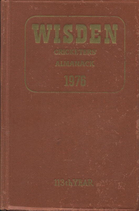 Wisden cricketers' almanack : 1976 cover