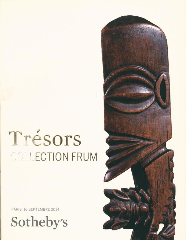 Tresors collection Frum : vente a Paris, 16 Septembre 2014 cover