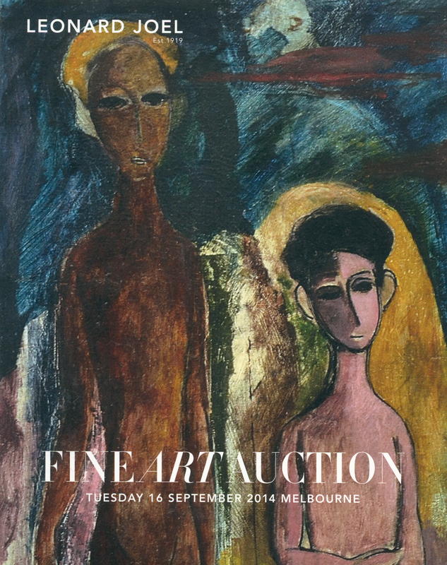 Fine art auction : Tuesday 16 September 2014 at 6.30pm, Melbourne cover