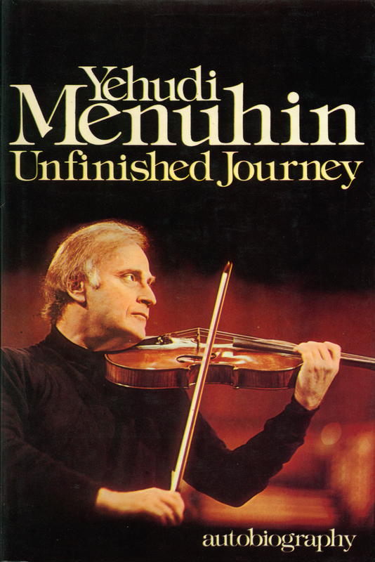 Yehudi Menuhin : unfinished journey cover