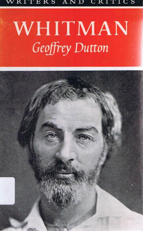 Walt Whitman / Geoffrey Dutton cover