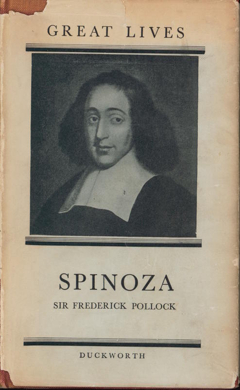 Spinoza / by Sir Frederick Pollock cover