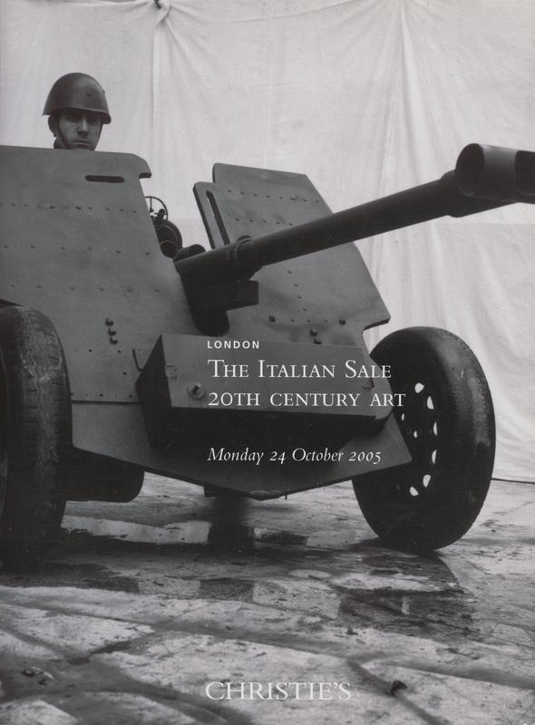 The Italian sale, 20th Century art : Monday 24 October 2005 cover