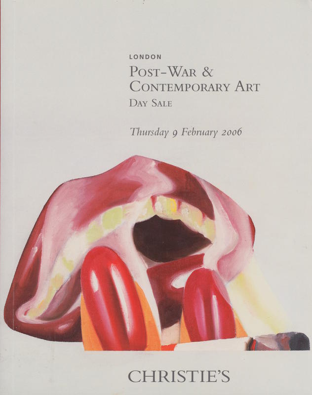 Post-war and contemporary art day sale : Thursday 9 February 2006 cover