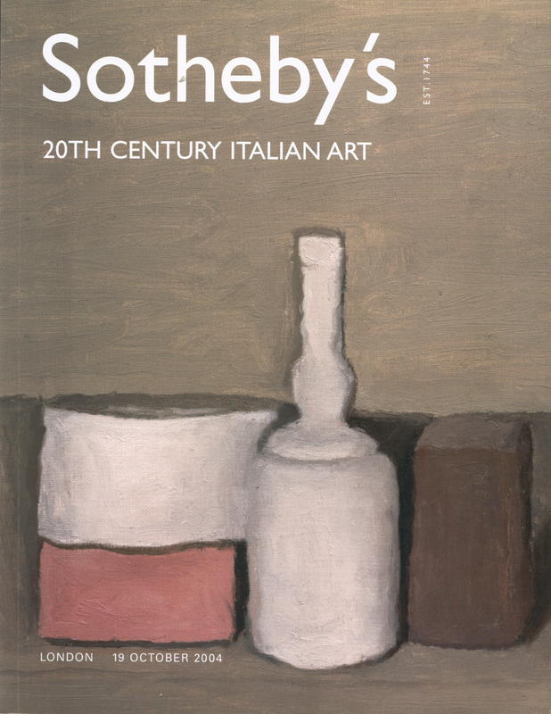 20th Century Italian art : London, Tuesday 19 October 2004 cover