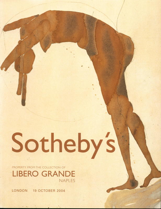 Property from the collection of Libero Grande, Naples : London, Tuesday 19 October 2004 cover