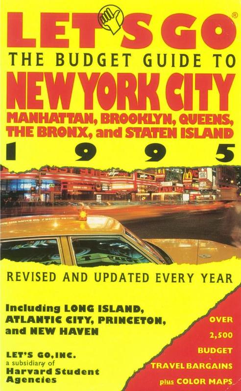 Let's go : the budget guide to New York City, 1995 / James Dylan Ebenhoh cover