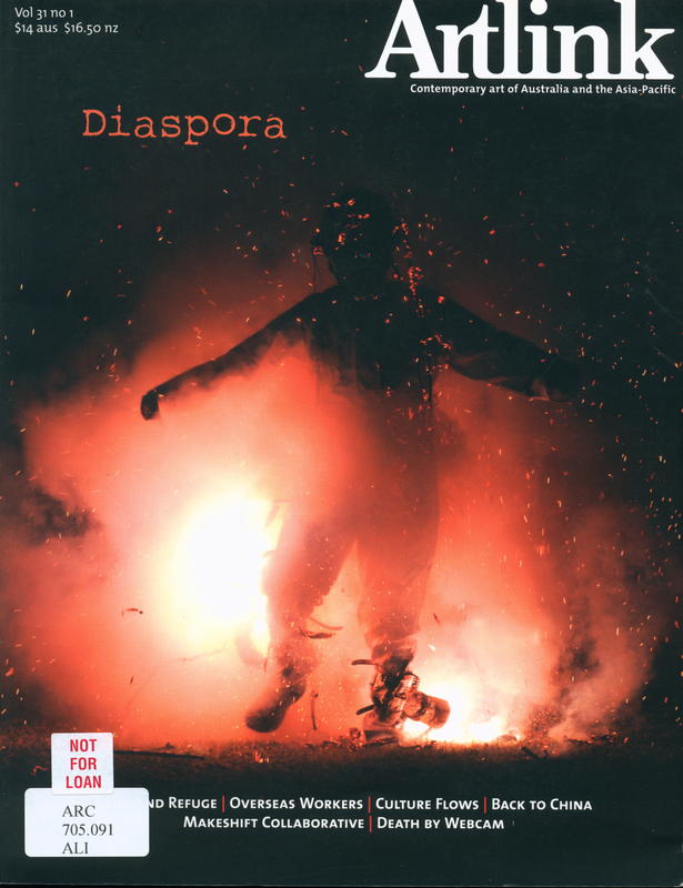 Artlink : diaspora, volume 31, number 1 cover