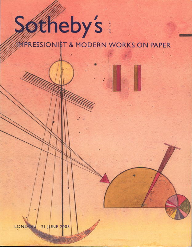 Impressionist and modern works on paper : London, Tuesday 21 June 2005 cover