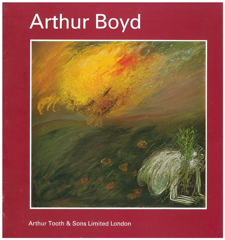 Arthur Boyd : recent paintings, 21st October-8th November 1969 / Arthur Boyd ; Arthur Tooth & Sons Ltd. cover