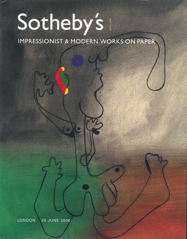 Impressionist and modern works on paper : London, 20 June 2006 cover