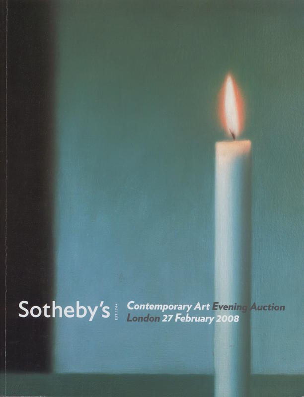 Contemporary art evening auction : London, Wednesday 27 February 2008 at 7 pm cover